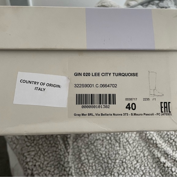 3Juin crafted in Italy designer boots sz. 40 or 10 women’s NIB - Picture 8 of 9